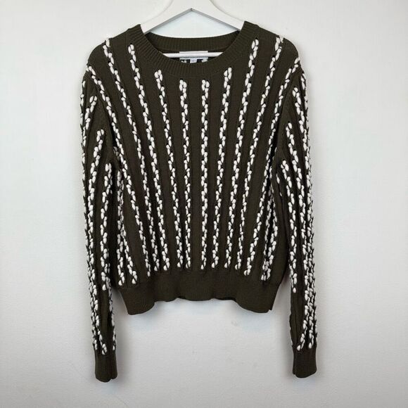 Jason Wu Collective Green Knit Weave Sweater - Picture 4 of 9